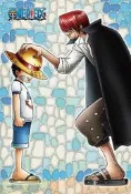 126-ac01 透明塑膠迷你126片日本進口拼圖 One piece 海賊王 航海王 紅髮傑克 魯夫