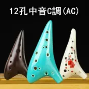 風鈴草百貨 陶笛樂器12孔ac調初學者笛子小學生專用十二孔初學專業陶瓷中音c