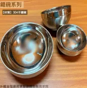 建弟工坊 304不鏽鋼 雙層 隔熱碗 12 16 14 18cm 磨砂碗 鐵碗 不鏽鋼碗 白鐵碗 湯碗 麵碗 兒童碗 雅仕碗