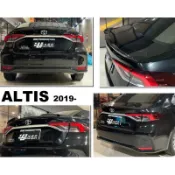 小亞車燈改裝＊全新 ALTIS 12代 19 20 2019 2020年 M版 尾翼 押尾 ABS 亮黑