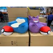 Pokémon寶可夢耿鬼沙發/卡比獸沙發 精靈球腳凳 好市多代購