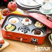 美國 iSTAR 熊本熊萌趣日式多功能電烤爐電烤盤, 經典紅
