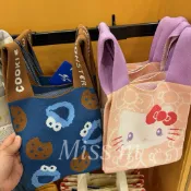 ⭐️預購⭐️Miss M日本環球影城代購 餅乾怪獸 kitty 小小兵 Snoopy 針織手提袋