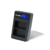 (店+)【KANDO】適用Canon LP-E6 電池 液晶充電器 雙槽 USB充電