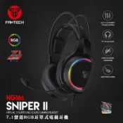 JUMP星球 強強滾-【FANTECH】HG16s 7.1聲道RGB耳罩式電競耳機 40mm單體/環繞立體音效/懸浮式頭帶