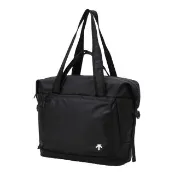 【DESCENTE】側背包 旅行袋 健身包 運動包 大容量 TRAVEL HIKING BOSTON BAG ML 40L 黑 SQ323UBG77-BLK0