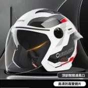 機車安全帽 3/4安全帽 新品雙鏡片安全帽 4/3安全帽 半罩安全帽 情侶安全帽 成人安全帽