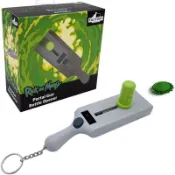 奧司玩具 現貨 瑞克與莫蒂 啤酒 瓶蓋 傳送槍 發射器 鑰匙圈 rick morty portal gun