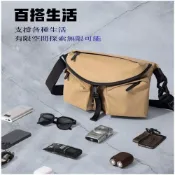 (店+)【CB嚴選】極簡輕量防水斜背包 (機能型/多口袋/防潑水/男女款/外送必備)