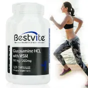 Bestvite 必賜力 【美國】葡萄糖胺 500mg+MSM 500mg膠囊2瓶組 (120顆*2)