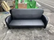 東鼎二手家具 全新品小丸子三人坐皮沙發(黑)*3人座皮沙發*套房沙發*二手沙發*沙發椅*客廳沙發*精品沙發*全新沙發