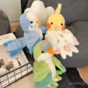 手指玩偶娃娃 小鳥鸚鵡手偶玩具布娃娃腹語手偶鳥類貓頭鷹孔雀大嘴鳥毛絨小女孩 HMJ6