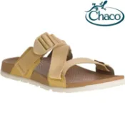 台北山水戶外用品專門店 零碼特價 Chaco Lowdown Slide 女款 休閒拖鞋 CH-LSW01 HG02 咖哩黃