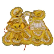 (店+)永羣沉香 粒麟太子戰甲+兔毛 中壇元帥 三太子 神明衣 金銀配色 八吋八 一尺三神尊穿