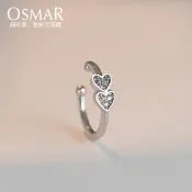 絢彩家【OSMAR】心動雙心耳骨夾(單支)