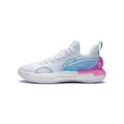 (店+)【LI-NING 李寧】ABPS031-2 LiNing李寧 馭帥 Retro 南海岸 靈活轉向性 全方位抗滑設計 織物合成革TPU 減震防滑耐磨包裹性支撐 低幫 籃球鞋 男款 白藍粉 男鞋 男運動鞋