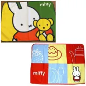 日本 正版 MIFFY 米飛兔 米菲兔 米菲 小毛毯 毛毯 冷氣毯 毯子 可收納 橘色 黃色 綠色非賣品