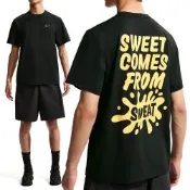 Nike As U Nsw Ga  Sweat SS 男款 黑色 文字 印花 T恤 短袖 JF3280-010