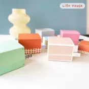 Ins風方盒(小/大) MERCI標籤烘焙手工包裝紙盒糖果盒餅乾曲奇盒牛軋糖雪花酥蛋黃酥蛋撻中秋月餅1粒裝紙盒 禮品盒