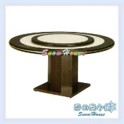 4尺圓方八角型圓桌(含2.5尺轉盤/白石/美耐板製/DIY自組)雪之屋高雄門市X469-21