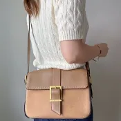 中古奢侈品 Celine 蓆琳 牛皮 絨面 豆腐包 小方包 斜背包