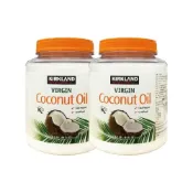 (店+)【Kirkland Signature 科克蘭】冷壓初榨椰子油2.48L×2入(罐裝)．好市多COSTCO