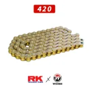 【RK】420｜GV420 MRU 110L/120L｜油封鏈條 黃金｜W!ZH 欣炫