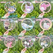 三麗鷗✨原創卡通三麗鷗透明小扇子學生夏季手持清涼小圓扇可愛少女心便攜