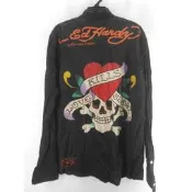 Ed Hardy kills love slowly 黑 襯衫 M號 愛殺
