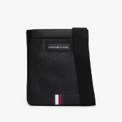 【TOMMY HILFIGER】官方旗艦館商務迷你斜肩包_黑色