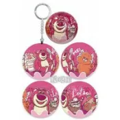 拼圖貓 百耘圖-DISNEY PIXAR FLUFFY【甜食系列】草莓蛋糕透明款 24片球形鑰匙圈拼圖 HPD0124192