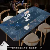 【便宜有好貨】德州撲克桌臺布定制桌墊靜音防滑桌布桌墊棋牌室長方形墊麻將臺墊
