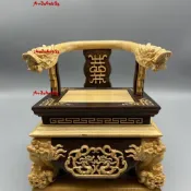 熱賣迷你香火椅神明用椅小型神椅木雕龍椅工藝品文椅神像坐椅佛像椅子（廠商直發咨詢運）