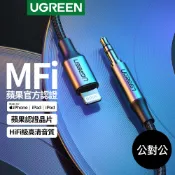 【綠聯】Lightning轉3.5mm音源線 MFi認證 AUX車用音響傳輸線｜汽車用品｜車用遮陽簾｜車用掛勾