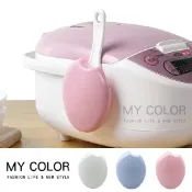 Mycolor 飯匙 收納盒 置物架 廚房 環保小麥 壁掛式 電鍋 掛架 免打孔 省空間 飯鍋 餐具 飯勺 收納架 ♚MY COLOR♚【N049】