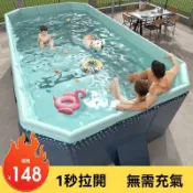 【免稅+保固】兒童家庭加厚戲水池 成人小孩寶寶 免充氣戶外摺疊 大號游泳池蓄水池 游泳筒折 疊收納泳池 戶外折疊泳池