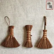5Cgo【快樂窩】546470886178 創意手工編織茶道清潔茶盤茶壺茶杯茶海茶台棕絲刷子茶刷養壺筆茶具養紫砂壺筆茶台