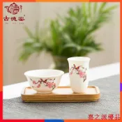 嘉之派 【茶具】紫砂聞香杯玉白瓷聞香杯套裝單杯功夫茶具茶道茶藝配件茶杯品