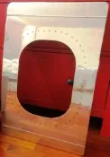真實 飛機 機身 拋光 窗 裝飾 (非 華航 長榮 復興 航空 客機模型)