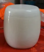 協貿國際日用品生活4館 天然漢白玉骨灰壇骨灰桶骨灰罐骨灰盅 冬瓜壇 雙蓋防水防潮送內蓋