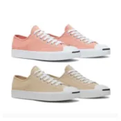 CONVERSE【授權經銷商】男女低筒休閒鞋 帆布 JP開口笑  A11569C卡其 / A11519C粉 版型偏大