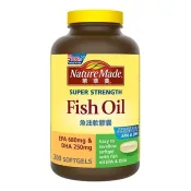 【Costco好市多】Nature Made 萊萃美 魚油軟膠囊 200粒 Nature Made Super Strength Fish Oil 200-Softgel