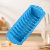 Single-hole rectangular silicone cake mold with different pa
