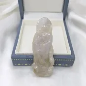 冰紫羅蘭 觀音 吊墜 | 天然緬甸玉A貨翡翠