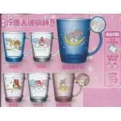 三麗鷗 雙子星 美樂蒂 浮雕玻璃杯 40週年玻璃杯 7-11聯名