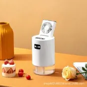 【品質驗證】新款噴霧風扇桌面充電補水多功能家用加濕器迷妳風扇二合壹帶遙控立扇 桌扇 循環扇 涼風扇 工業扇 壁扇 吊扇