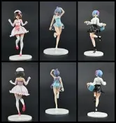 洛天依泳裝黑白裙蕾姆禮服加藤惠美少女盒裝手辦