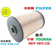【CKM】福斯 VW TOURAN 1.9 TDI 04年-10年 超越 原廠 正廠 柴油濾芯 柴油濾清器 柴油蕊 濾芯