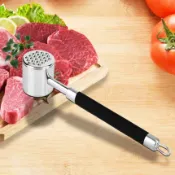 協貿國際日用品生活6館 304不銹鋼膠把手肉錘松肉錘牛排錘敲肉錘工具創意廚房用品