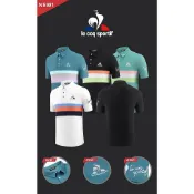 快樂一購 【Le Coq Sportif】高爾夫短袖t恤男士golf運動球衣速乾彈力透氣男裝上衣新 DX004高爾夫服飾